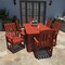 Highwood Usa Lehigh 7pc Rectangular Outdoor Patio Furniture Dining Set 72 x 42 AD-ST7LH1CO4AA-RED - alternate 2
